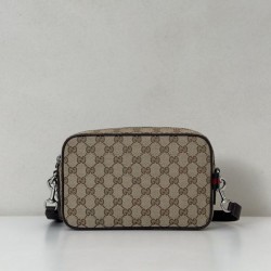 Riproduzione Fedele Borse Imitazioni a tracolla Gucci piccola in tela GG Replica Gucci da uomo 834802 marrone imitazioni