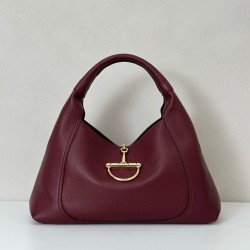 Riproduzione Fedele Borsa Gucci Softbit Media/Maxi con Manico a Mezzaluna 837466 Rossa imitazioni