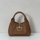 Riproduzione Fedele Borsa Gucci Softbit Media/Maxi con Manico a Mezzaluna 837466 Marrone imitazioni