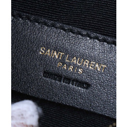Borsa a hobo YSL Saint Laurent Calypso Mini Replica scollatura profonda nera