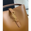 Borse Replica Alta Qualità a hobo YSL Saint Laurent Le 37 Mini Shiny 765870 Caffè Imitazioni