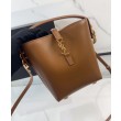 Borse Replica Alta Qualità a hobo YSL Saint Laurent Le 37 Mini Shiny 765870 Caffè Imitazioni