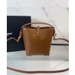 Borse Replica Alta Qualità a hobo YSL Saint Laurent Le 37 Mini Shiny 765870 Caffè Imitazioni