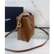 Borse Replica Alta Qualità a hobo YSL Saint Laurent Le 37 Mini Shiny 765870 Caffè Imitazioni