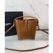 Borse Replica Alta Qualità a hobo YSL Saint Laurent Le 37 Mini Shiny 765870 Caffè Imitazioni