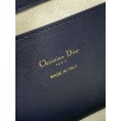 Borse Replica a secchiello Dior Signature piccola/media replica Dior Oblique Jacquard blu