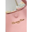 Borsa a secchiello Dior Signature piccola/media rosa