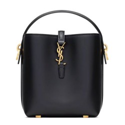 Borse Imitazioni a secchiello YSL Saint Laurent Le 37 Mini Shiny 765870 Nero