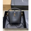 Borse Imitazioni a secchiello YSL Saint Laurent Le 37 Mini Shiny 765870 Nero