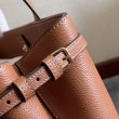 Bora Pari all'originale replica a tracolla Celine Cabas Anais Triomphe piccola marrone grana