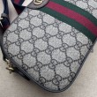 Borsa a tracolla Gucci Ophidia piccola da uomo 752591 marrone Imitazioni