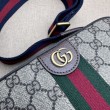 Borsa a tracolla Gucci Ophidia piccola da uomo 752591 marrone Imitazioni