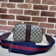 Borsa a tracolla Gucci Ophidia piccola da uomo 752591 marrone Imitazioni