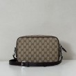 Borse Imitazioni a tracolla Gucci piccola in tela GG Replica Gucci da uomo 834802 marrone