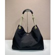 Borsa a tracolla Prada Mariner grande Re-Nylon Replica 1BC244 Nero/Caffè Imitazione