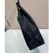 Borsa a tracolla Prada Mariner grande Re-Nylon Replica 1BC244 Nero/Caffè Imitazione