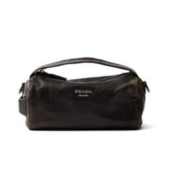 Borse Replica di alta qualità Prada Nappa Replica 2VH188 Caffè scuro Imitazione Outlet
