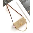 Replica Perfetta Celine Multipochette Rafia replica Celine 10M432 Caffè