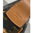 Borse Firmate Replica Celine Teen Celine Lulu replica Celine con stampa logo 120722 Caffè