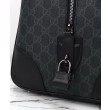 Borsa da viaggio Gucci GG Emblem grande Replica Gucci 821158 Nero Imitazione