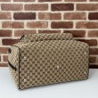 Borsa da viaggio Gucci media in tela GG Replica Gucci da uomo 802095 marrone