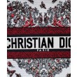 Borse Firmate Replica Dior Book Tote media Dior ricamata con il motivo multicolore M1286 Rosso di Pietro Ruffo Imitazioni