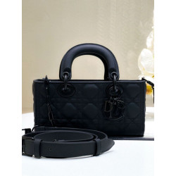 Borsa Dior Classic Lady Borsa Dior Replica D-Joy Piccola in Pelle di Vitello Ultraopaca Nera