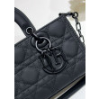 Borsa Dior Classic Lady Borsa Dior Replica D-Joy Piccola in Pelle di Vitello Ultraopaca Nera