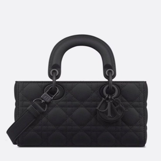 Borsa Dior Classic Lady Borsa Dior Replica D-Joy Piccola in Pelle di Vitello Ultraopaca Nera