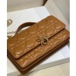 Qualità superiore replica Dior My Dior con Maniglia 21 cm Caffè