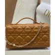 Qualità superiore replica Dior My Dior con Maniglia 21 cm Caffè