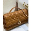 Qualità superiore replica Dior My Dior con Maniglia 21 cm Caffè