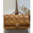 Qualità superiore replica Dior My Dior con Maniglia 21 cm Caffè