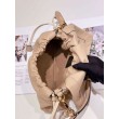 Borsa Fendi Mamma Baguette Media/Grande Nappa Albicocca
