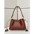 Borsa Fendi Mamma Baguette Media/Grande Replica Nappa Caffè Imitazione Outlet