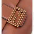 Borsa Fendi Mamma Baguette Media/Grande Replica Nappa Caffè Imitazione Outlet