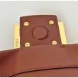 Borsa Fendi Mamma Baguette Media/Grande Replica Nappa Caffè Imitazione Outlet