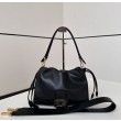 Borsa Fendi Mamma Baguette Media/Grande Replica Nappa Nera Imitazione