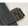 Borsa Fendi Mamma Baguette Media/Grande Replica Nappa Nera Imitazione
