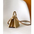 Bora Pari all'originale replica Fendi Peekaboo Sabbia in Pelle e Fibre Intrecciate 8BN335 Albicocca Imitazioni