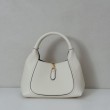 Borsa Gucci Softbit Media/Maxi con Manico a Mezzaluna 837466 Bianca Imitazioni