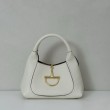 Borsa Gucci Softbit Media/Maxi con Manico a Mezzaluna 837466 Bianca Imitazioni