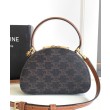 Qualità superiore replica Half Moon Box con stampa logo Celine replica Celine 10K642 Caffè Imitazione