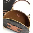 Qualità superiore replica Half Moon Box con stampa logo Celine replica Celine 10K642 Caffè Imitazione