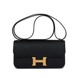 Borsa Hermès Constance Elan Long Clutch Etoupe Epsom Nera Imitazioni