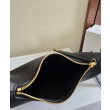 Borse Imitazioni Hobo Celine Teen Celine Lulu replica Celine in pelle di vitello granata 120723 Nero/Crema
