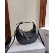Borse Imitazioni Hobo Celine Teen Celine Lulu replica Celine in pelle di vitello granata 120723 Nero/Crema