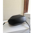 Borse Imitazioni Hobo Celine Teen Celine Lulu replica Celine in pelle di vitello granata 120723 Nero/Crema