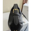 Borse Imitazioni Hobo Celine Teen Celine Lulu replica Celine in pelle di vitello granata 120723 Nero/Crema