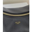 Borse Imitazioni Hobo Celine Teen Celine Lulu replica Celine in pelle di vitello granata 120723 Nero/Crema